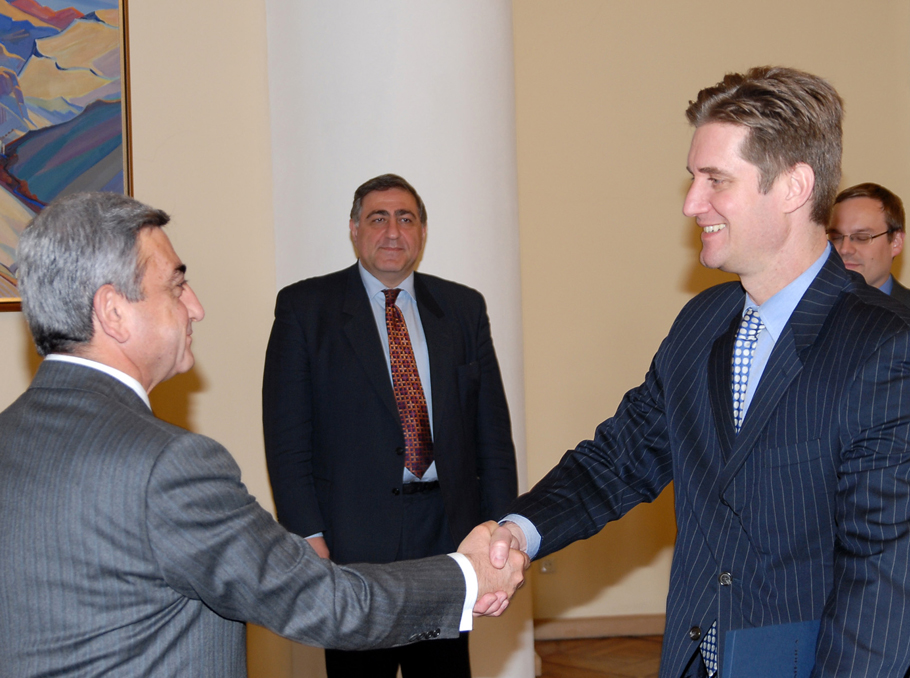 Matthew Bryza and Serzh Sargsyan meeting on March 6, 2008