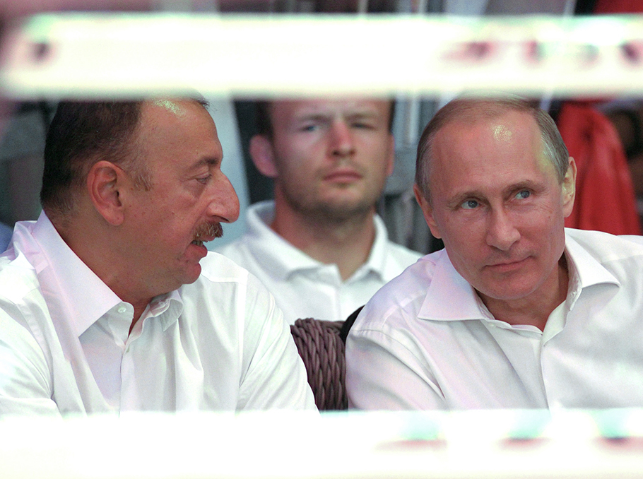 Ilham Aliyev and Vladimir Putin