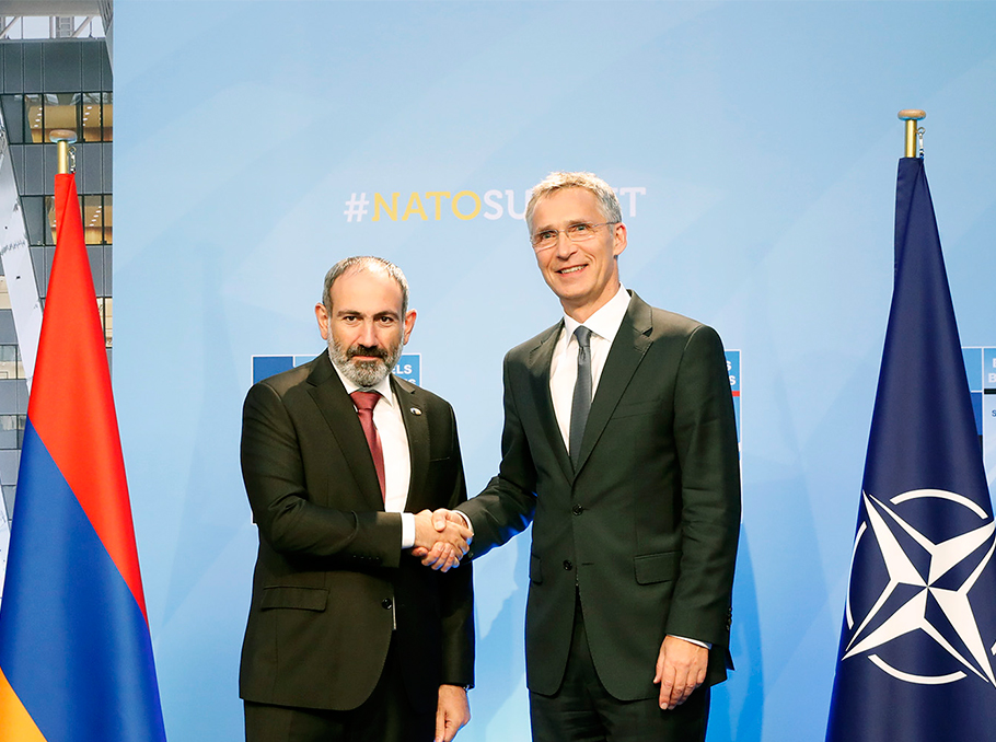 PM Nikol Pashinyan and Jens Stoltenberg 
