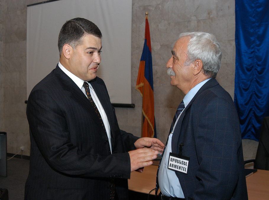 Георгиос Василакис и министр юстиции Армении Давид Арутюнян 
