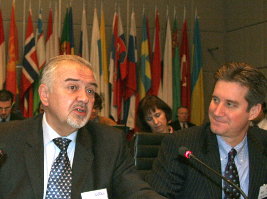 OSCE Minsk Group's Russian and U.S. Co-chairs Yury Merzlyakov and Matthew Bryza