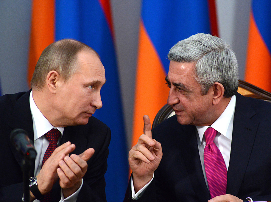 Serzh Sargsyan and Vladimir Putin on December 2, 2013 Serzh Sargsyan and Vladimir Putin on December 2, 2013