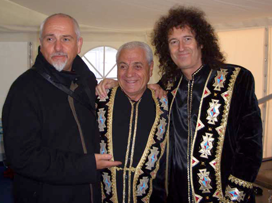 Peter Gabriel, Jivan Gasparyan and Brian May