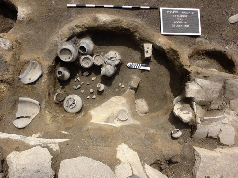 Gegharot ancient site during excavations