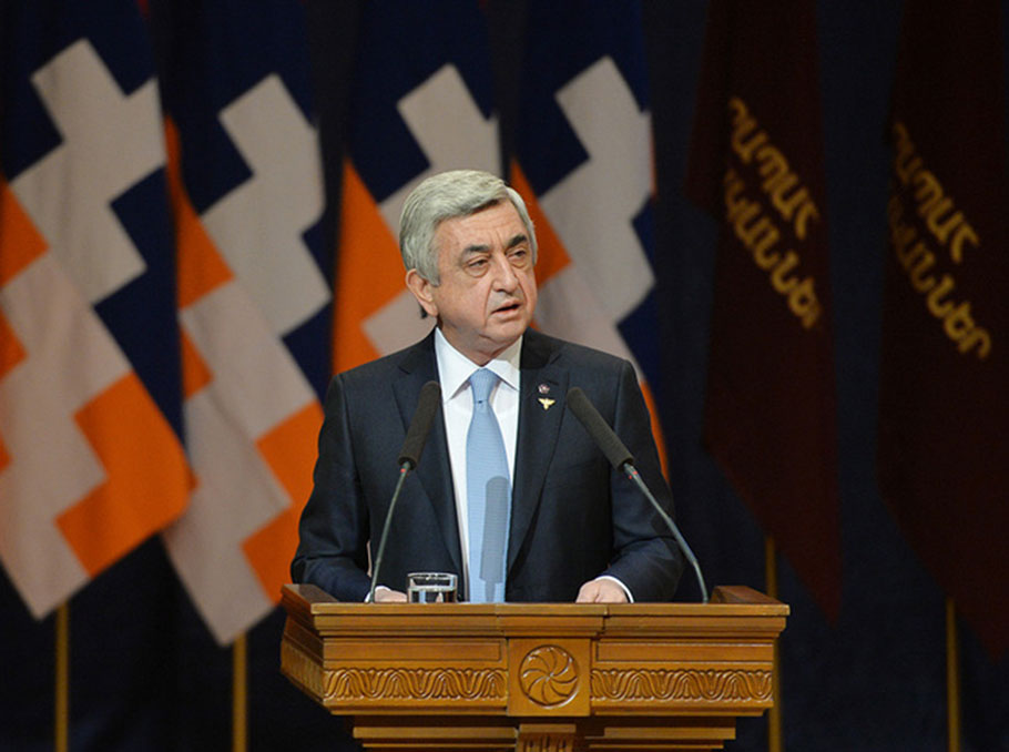 Serzh Sargsyan on February 18, 2017