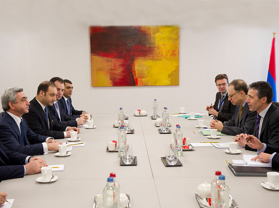 Встреча делегации Армении с генсеком НАТО