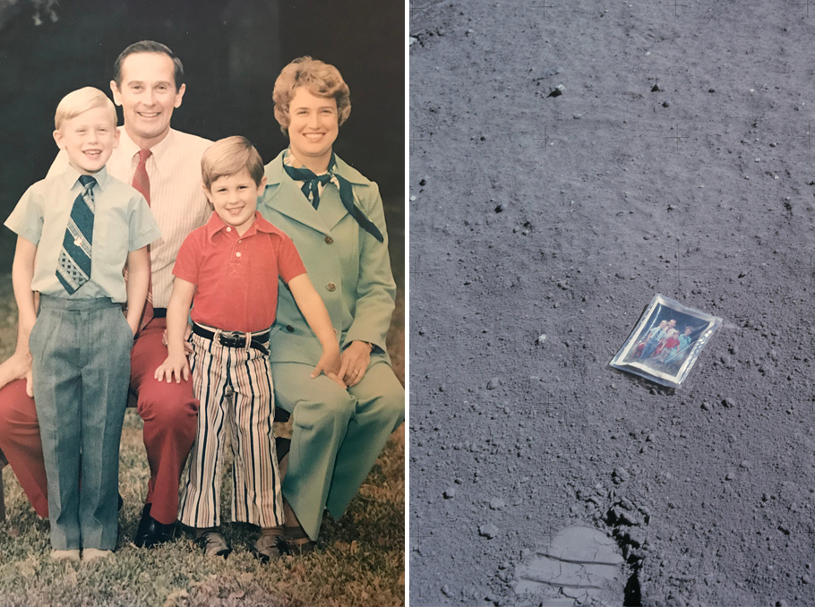 Չարլի Դյուկի ընտանեկան լուսանկարը, որը մնաց Լուսնի վրա