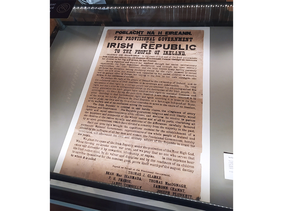 Անկախության հռչակագիրը Trinity College-ի թանգարանում