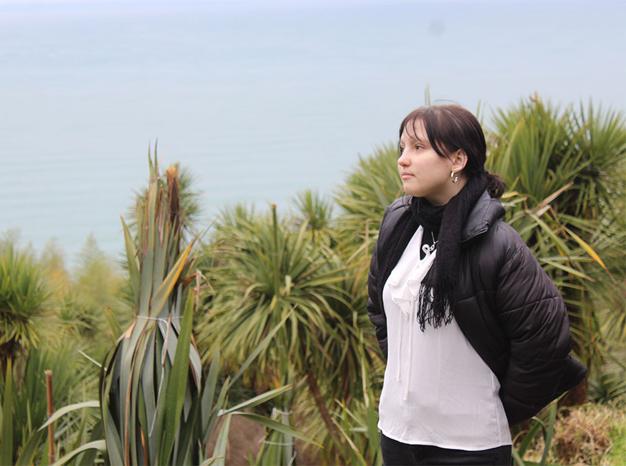 Liza in Batumi Botanical Garden