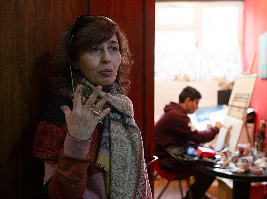 Շառլը եւ արտթերապեւտ Արմինե Առաքելյանը