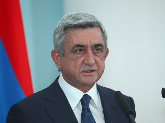 Armenian President Serzh Sargsyan