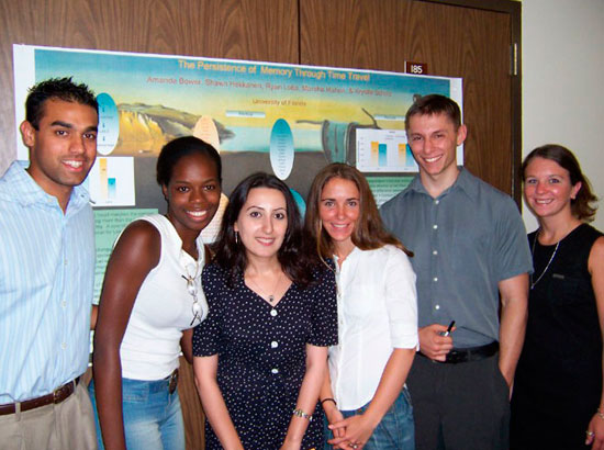 Students working under Professor Sahakyan's supervision at University of Florida presenting their research findings