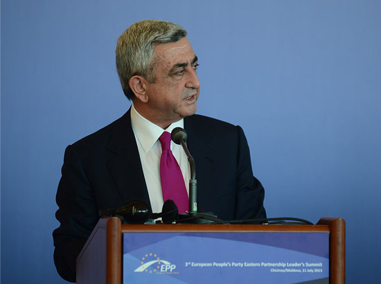 Armenian President Serzh Sargsyan