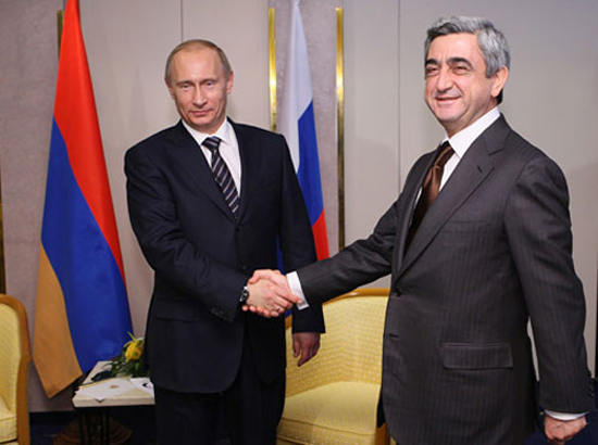 Vladimir Putin and Serzh Sargsyan