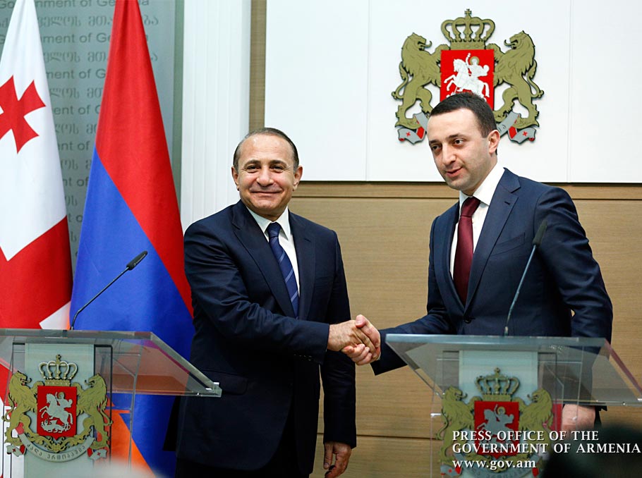 Hovik Abrahamyan and Irakli Garibashvili