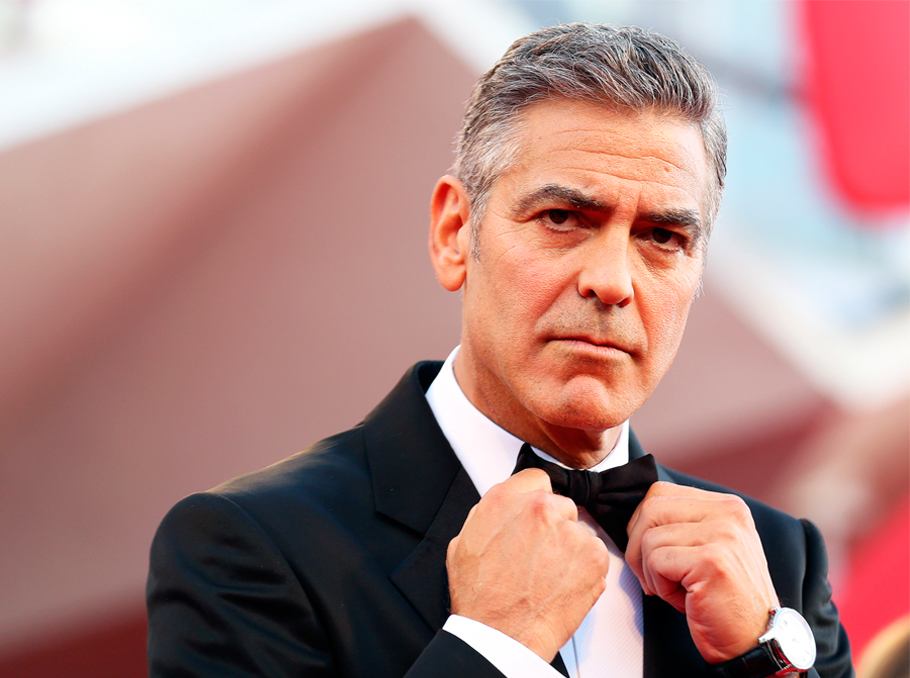 Famous American actor George Clooney 