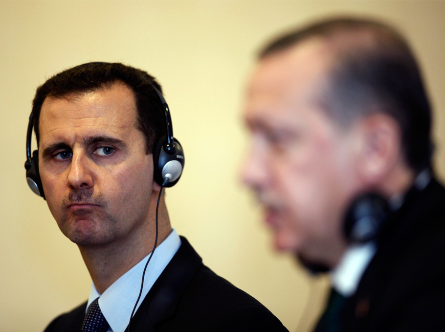 Bashar al-Assad and Recep Tayyip Erdogan