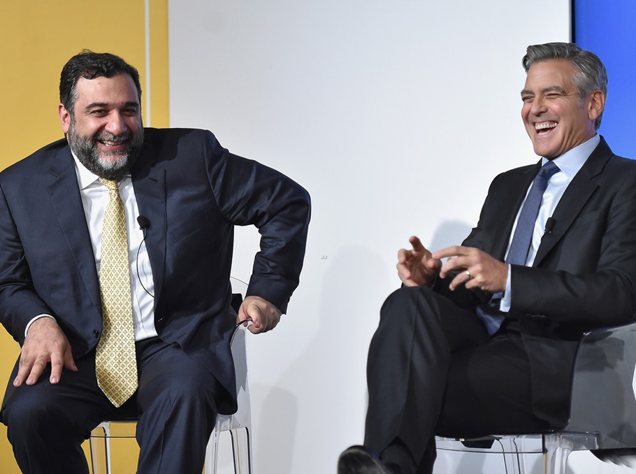 Ruben Vardanyan and George Clooney