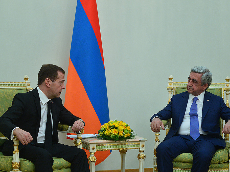 Serzh Sargsyan and Dmitry Medvedev