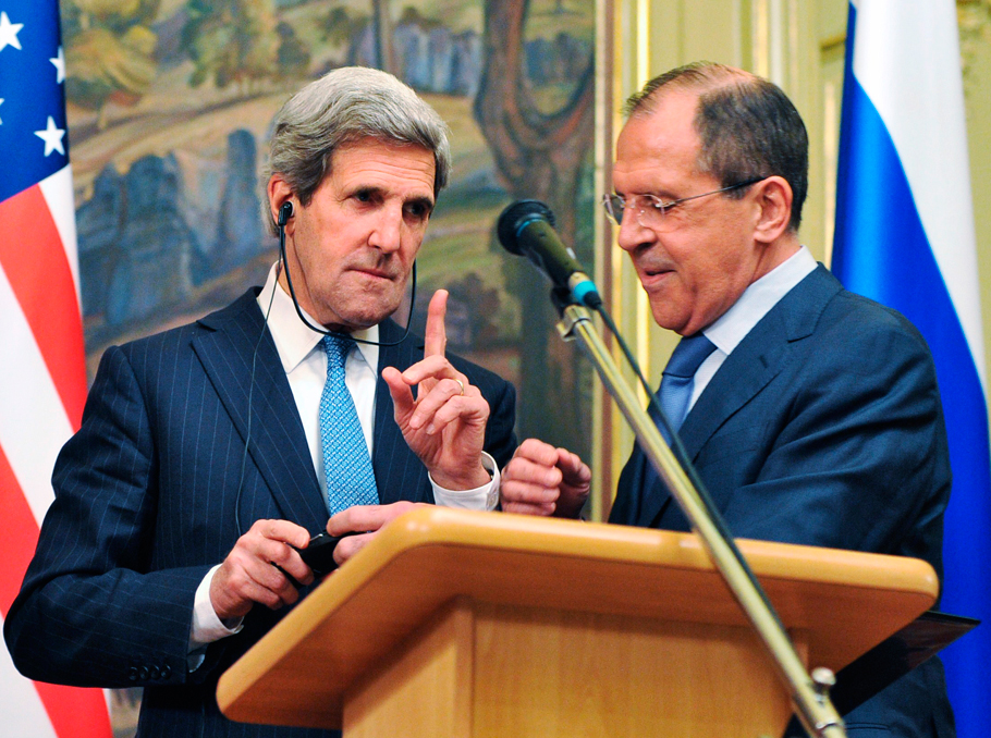 John Kerry and Sergey Lavrov