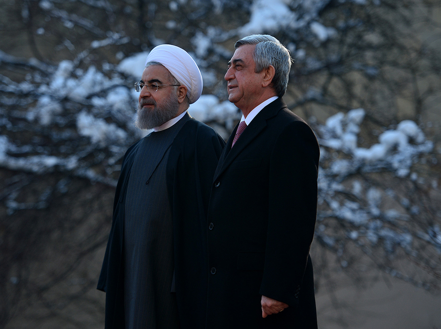 Hassan Rouhani and Serzh Sargsyan