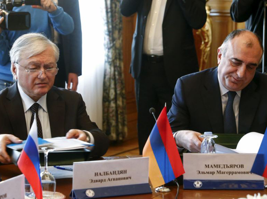 The Foreign Ministers of Armenia and Azerbaijan