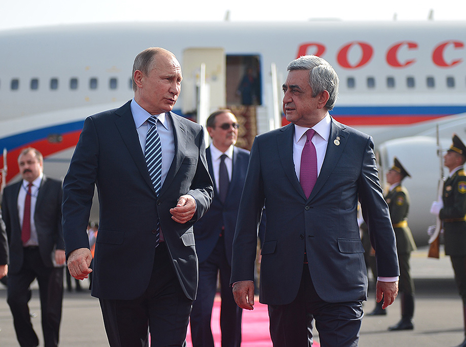 Vladimir Putin and Serzh Sargsyan