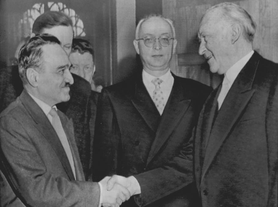 Встреча Микояна и Аденауэра в 1958 году 