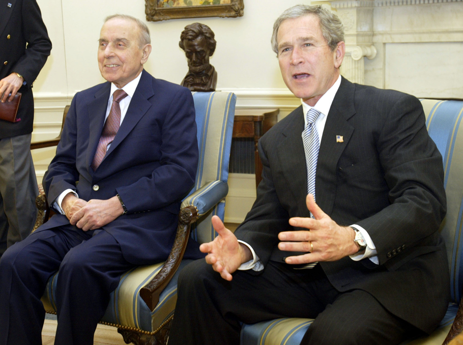 Heydar Aliyev and George W.Bush