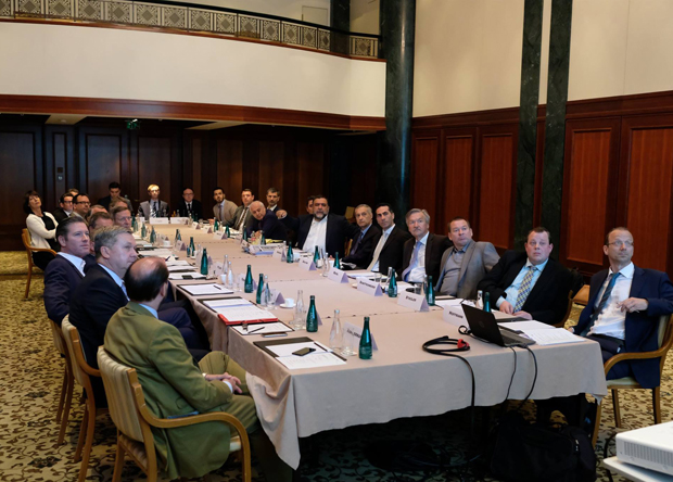 Armen Orujyan and Ruben Vardanyan at the meeting with German businessmen