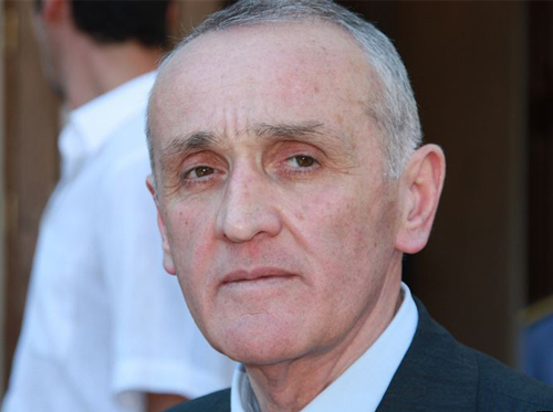 The newly elected President of Abkhazia Alexander Ankvab