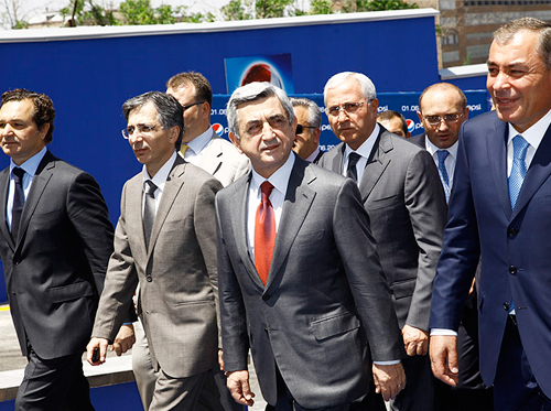 Armenian President Serzh Sargsian visited “Pepsi Cola Bottler Armenia” plant