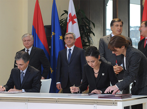 Serzh Sargsyan started a 2-day official visit to Tbilisi today